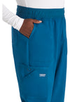 Caribbean Blue - Cherokee Cherokee WW Revolution Women's Scrub Pants - Detail 2 View