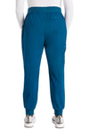 Caribbean Blue - Cherokee WW Revolution Women's Scrub Pants - Back View