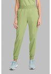 Cucumber - Cherokee WW Revolution Women's Scrub Pants - Front View