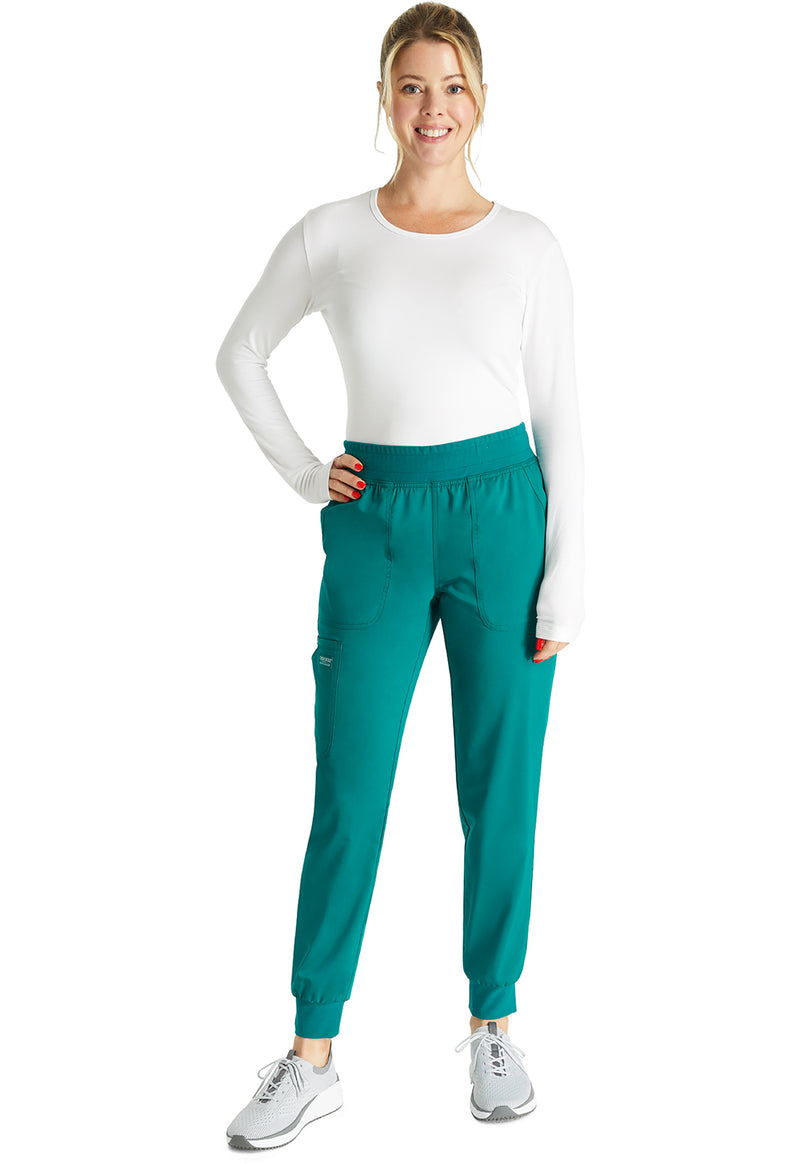 Hunter Green - Cherokee Cherokee WW Revolution Women's Scrub Pants - Detail 1 View