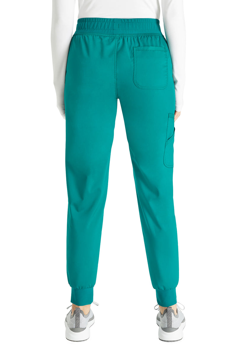 Hunter Green - Cherokee WW Revolution Women's Scrub Pants - Back View