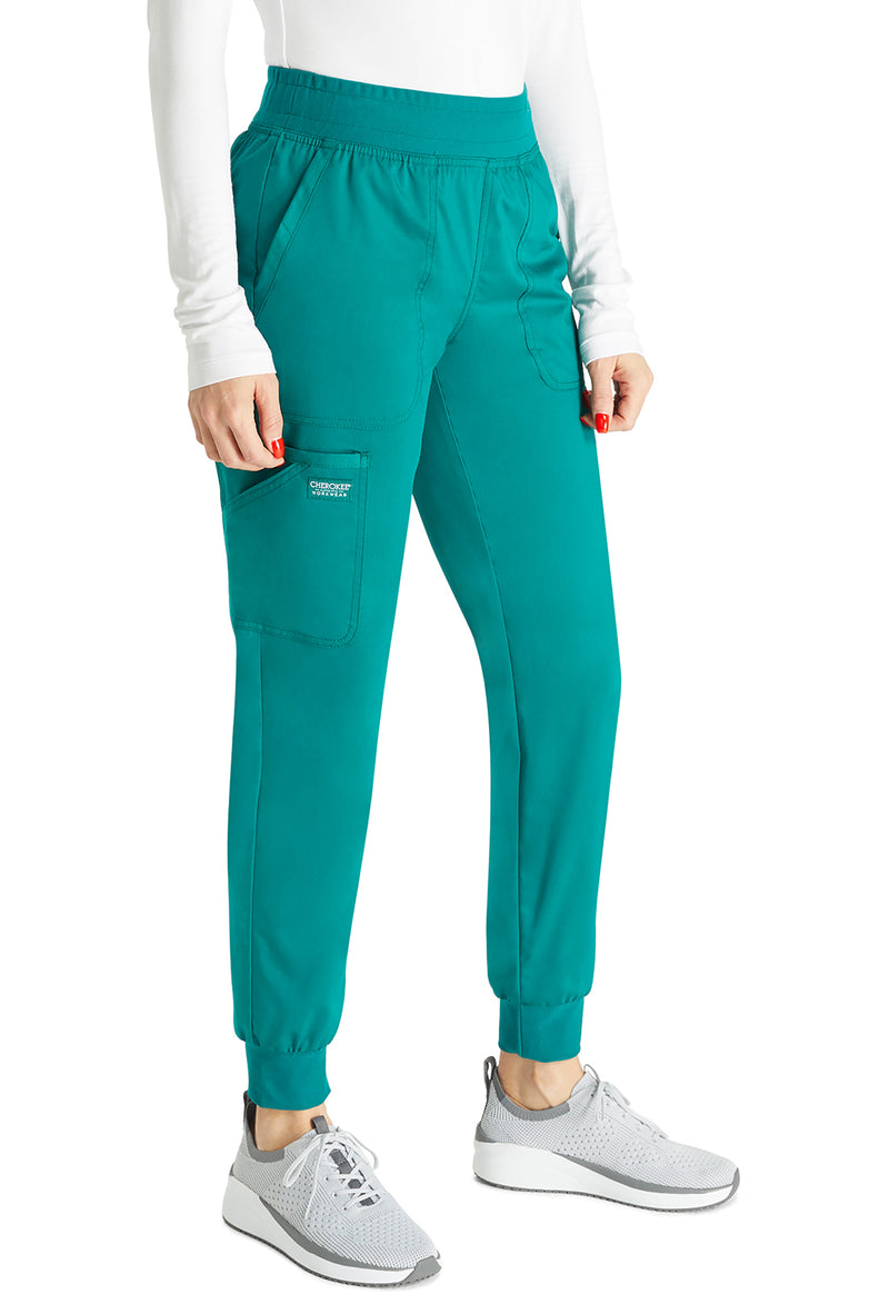 Hunter Green - Cherokee Cherokee WW Revolution Women's Scrub Pants - Right Side View