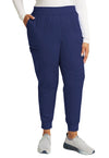 Navy - Cherokee WW Revolution Women's Scrub Pants - Front View