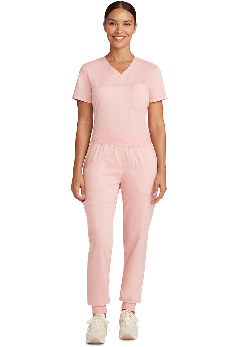 Pink Essence - Cherokee Cherokee WW Revolution Women's Scrub Pants - Detail 1 View
