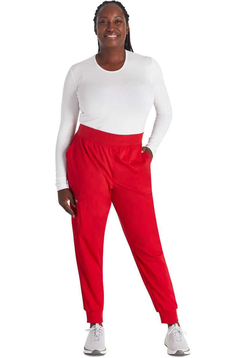 Red - Cherokee Cherokee WW Revolution Women's Scrub Pants - Detail 1 View