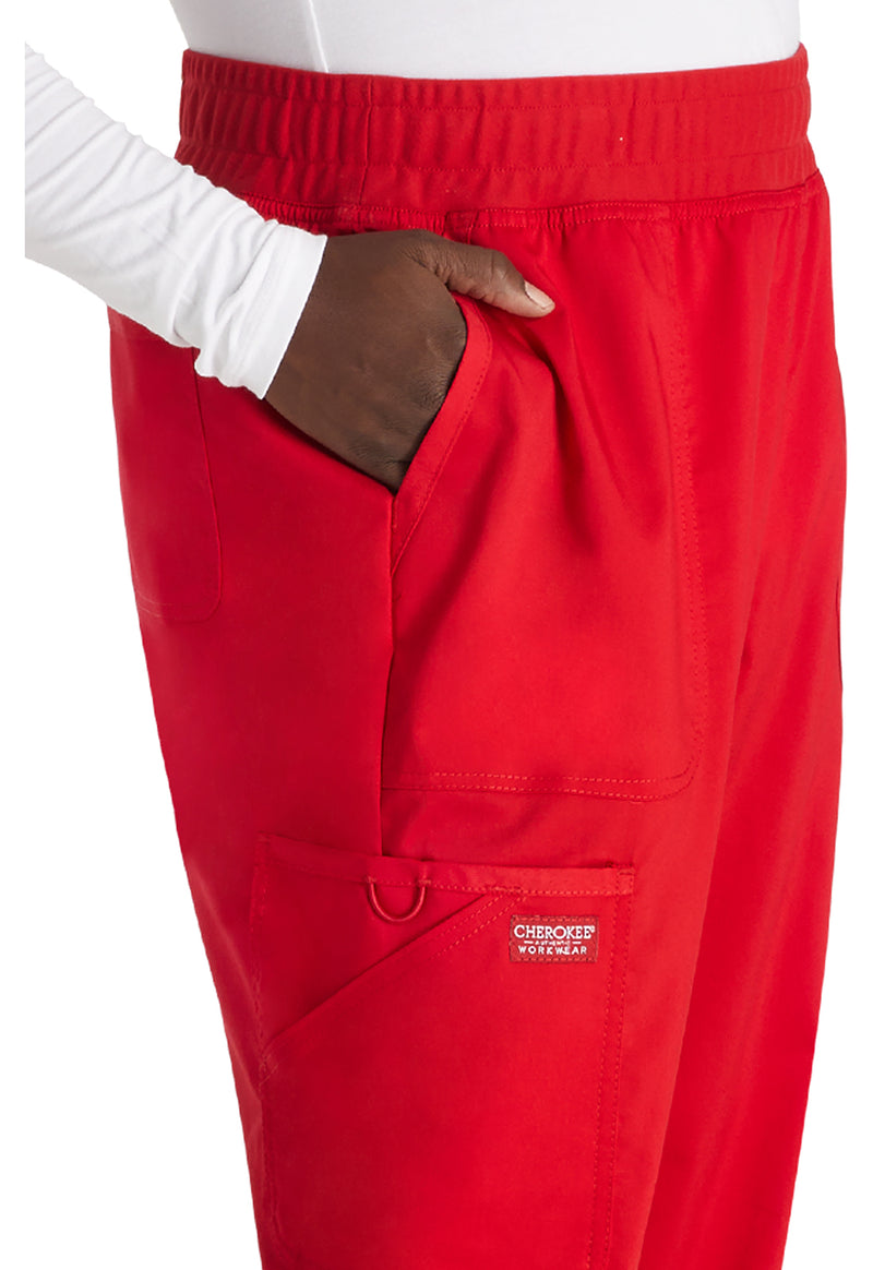 Red - Cherokee Cherokee WW Revolution Women's Scrub Pants - Detail 2 View