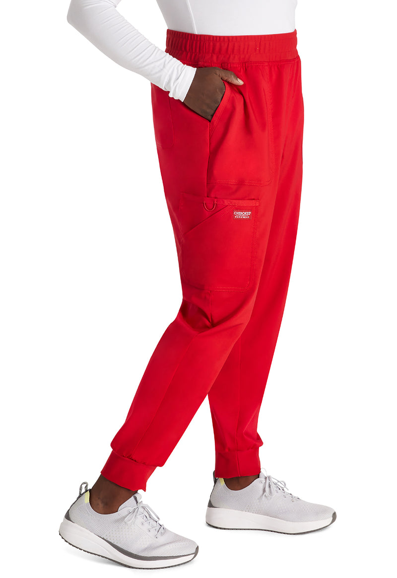 Red - Cherokee Cherokee WW Revolution Women's Scrub Pants - Right Side View