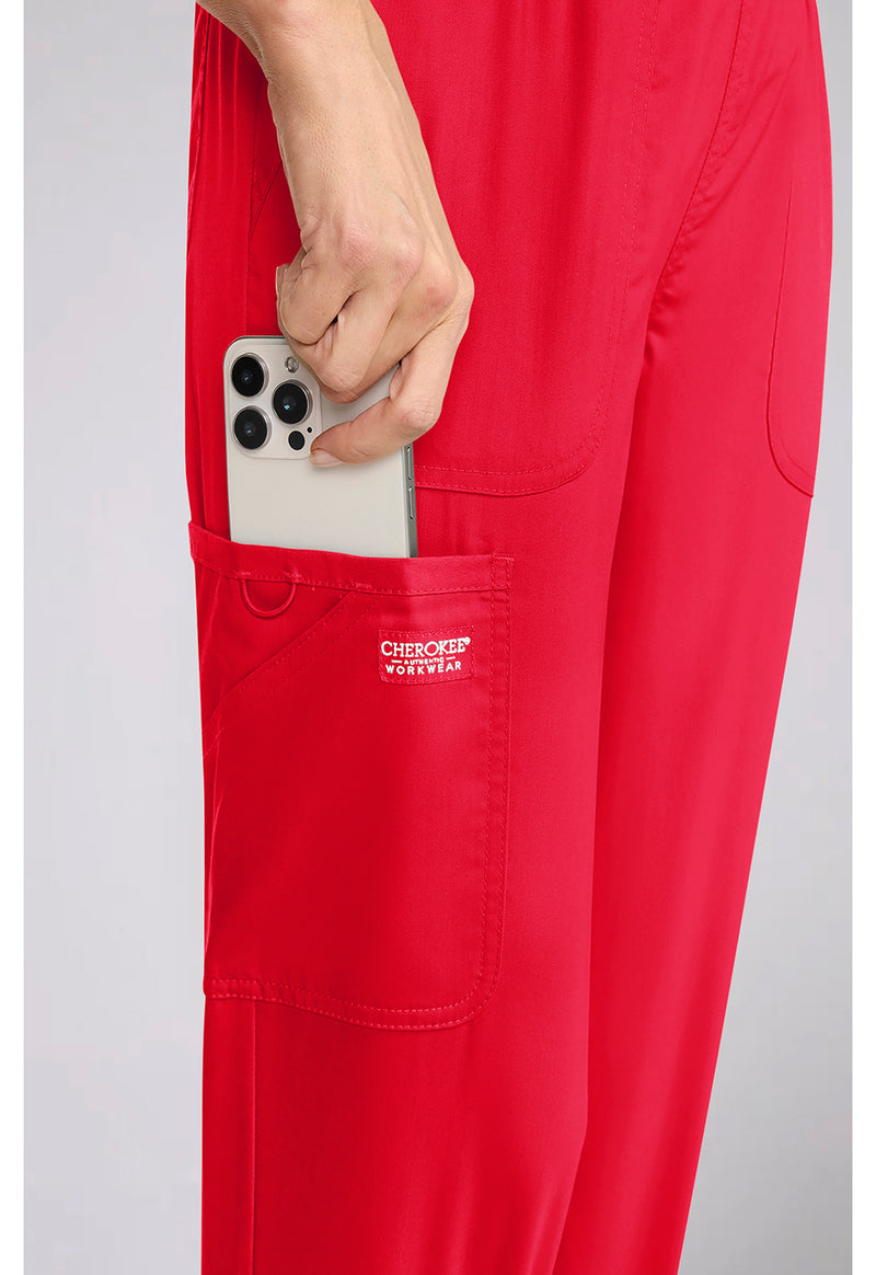 Sweet Paprika - Cherokee Cherokee WW Revolution Women's Scrub Pants - Detail 4 View
