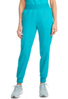 Teal Blue - Cherokee WW Revolution Women's Scrub Pants - Front View