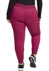 Wine - Cherokee WW Revolution Women's Scrub Pants - Back View