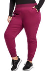 Wine - Cherokee Cherokee WW Revolution Women's Scrub Pants - Left Side View