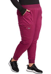 Wine - Cherokee Cherokee WW Revolution Women's Scrub Pants - Right Side View