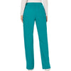 teal blue - Mid Rise Moderate Flare Drawstring Pant