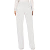 white - Mid Rise Moderate Flare Drawstring Pant