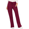 wine - Mid Rise Moderate Flare Drawstring Pant