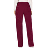 wine - Mid Rise Moderate Flare Drawstring Pant