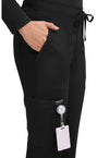 Black - Cherokee Cherokee WW Revolution Women's Scrub Pants - Detail 2 View