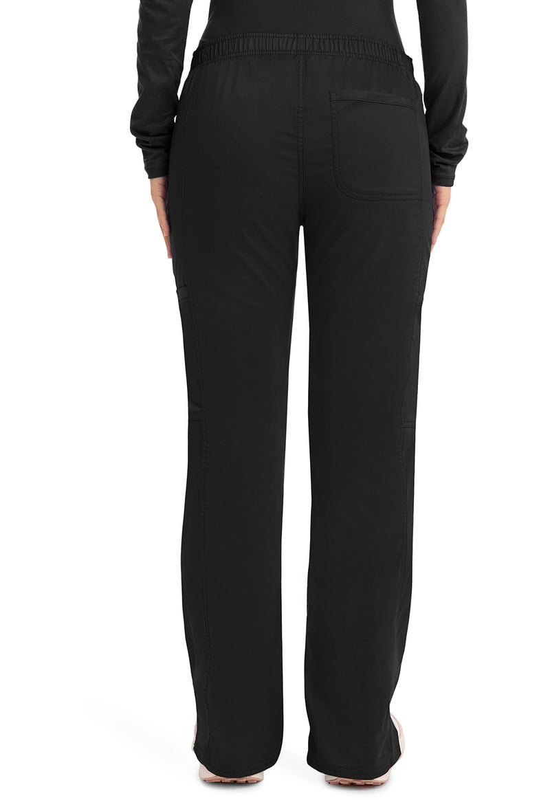 Black - Cherokee WW Revolution Women's Scrub Pants - Back View