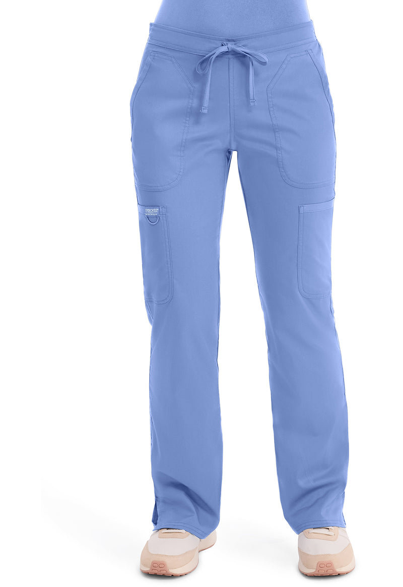 Ciel Blue - Cherokee WW Revolution Women's Scrub Pants - Front View