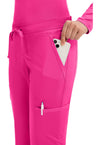 Electric Pink - Cherokee Cherokee WW Revolution Women's Scrub Pants - Detail 3 View
