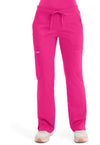 Electric Pink - Cherokee WW Revolution Women's Scrub Pants - Front View