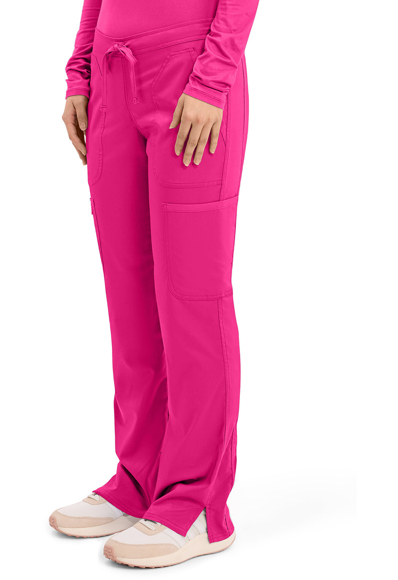 Electric Pink - Cherokee Cherokee WW Revolution Women's Scrub Pants - Left Side View