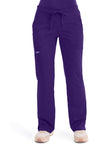 Grape - Cherokee WW Revolution Women's Scrub Pants - Front View