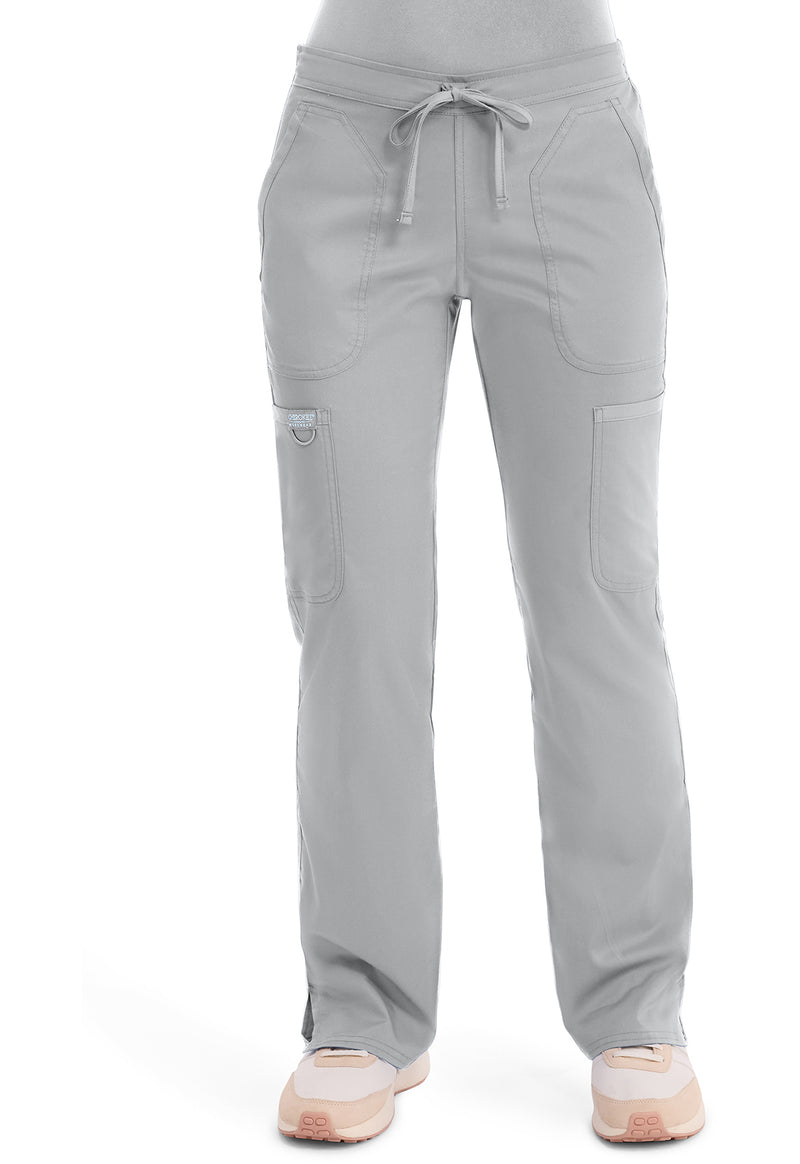 Grey - Cherokee WW Revolution Women's Scrub Pants - Front View