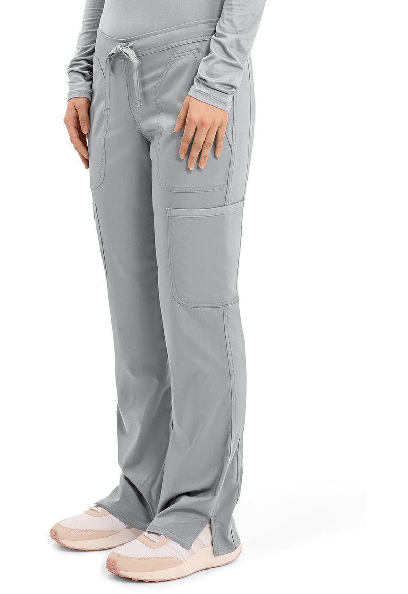 Grey - Cherokee Cherokee WW Revolution Women's Scrub Pants - Left Side View