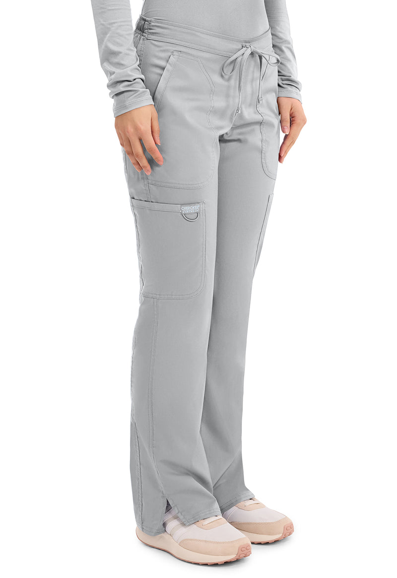 Grey - Cherokee Cherokee WW Revolution Women's Scrub Pants - Right Side View