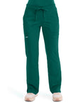Hunter Green - Cherokee WW Revolution Women's Scrub Pants - Front View