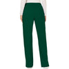 hunter green - Mid Rise Moderate Flare Drawstring Pant