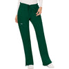 hunter green - Mid Rise Moderate Flare Drawstring Pant