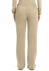 Khaki - Cherokee WW Revolution Women's Scrub Pants - Back View