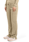 Khaki - Cherokee Cherokee WW Revolution Women's Scrub Pants - Left Side View