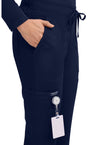 Navy - Cherokee Cherokee WW Revolution Women's Scrub Pants - Detail 2 View