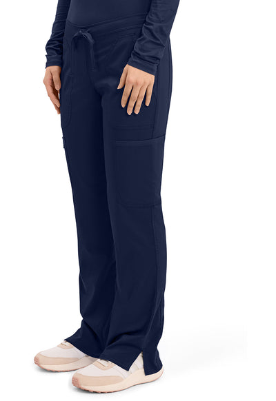 Women's Mid Rise Moderate Flare Drawstring Scrub Pants – Tall