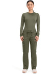Olive - Cherokee Cherokee WW Revolution Women's Scrub Pants - Detail 1 View