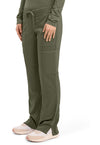 Olive - Cherokee Cherokee WW Revolution Women's Scrub Pants - Left Side View