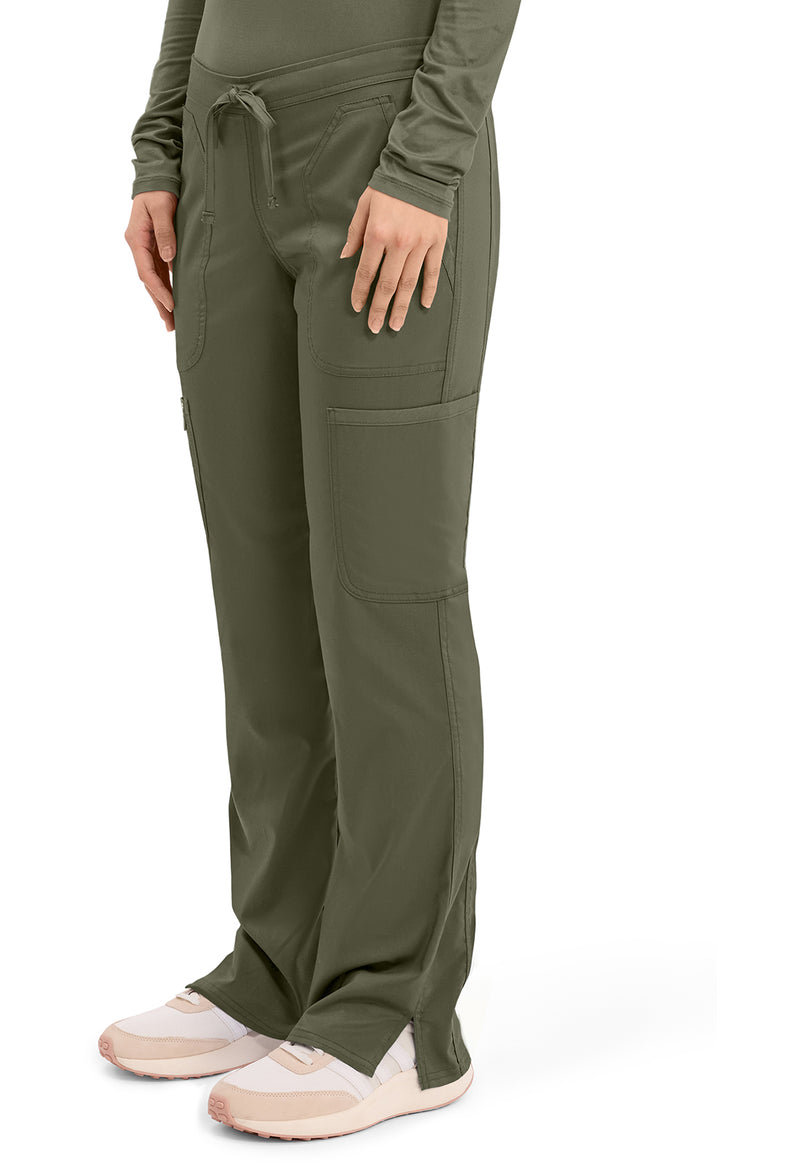 Olive - Cherokee Cherokee WW Revolution Women's Scrub Pants - Left Side View