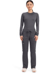 Pewter - Cherokee Cherokee WW Revolution Women's Scrub Pants - Detail 1 View