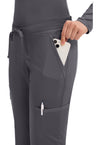 Pewter - Cherokee Cherokee WW Revolution Women's Scrub Pants - Detail 3 View