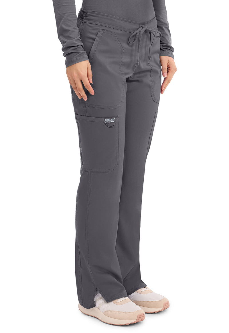 Pewter - Cherokee Cherokee WW Revolution Women's Scrub Pants - Right Side View