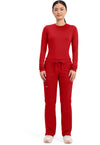 Red - Cherokee Cherokee WW Revolution Women's Scrub Pants - Detail 1 View