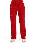 Red - Cherokee WW Revolution Women's Scrub Pants - Front View