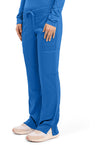 Royal - Women's Mid Rise Moderate Flare Drawstring Scrub Pants