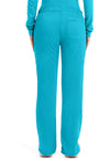 Turquoise - Cherokee WW Revolution Women's Scrub Pants - Back View