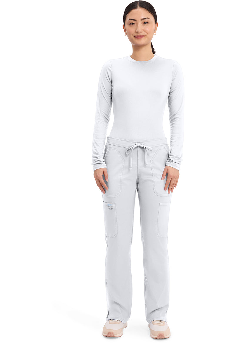 White - Cherokee Cherokee WW Revolution Women's Scrub Pants - Detail 1 View