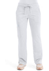 White - Cherokee WW Revolution Women's Scrub Pants - Front View