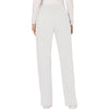 white - Mid Rise Moderate Flare Drawstring Pant